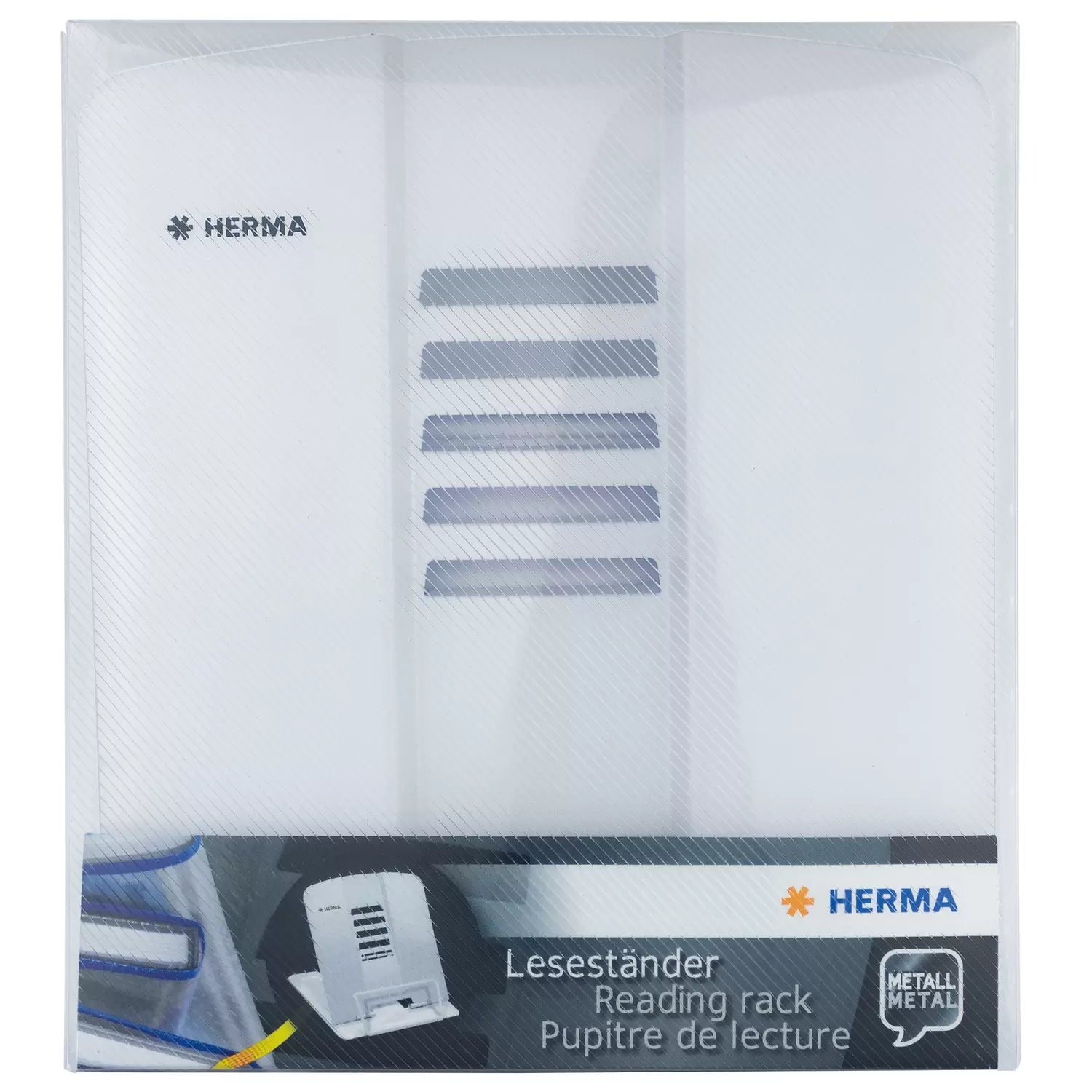 HERMA Stiftschlaufe – Metall, Weiss, 198 × 190 mm