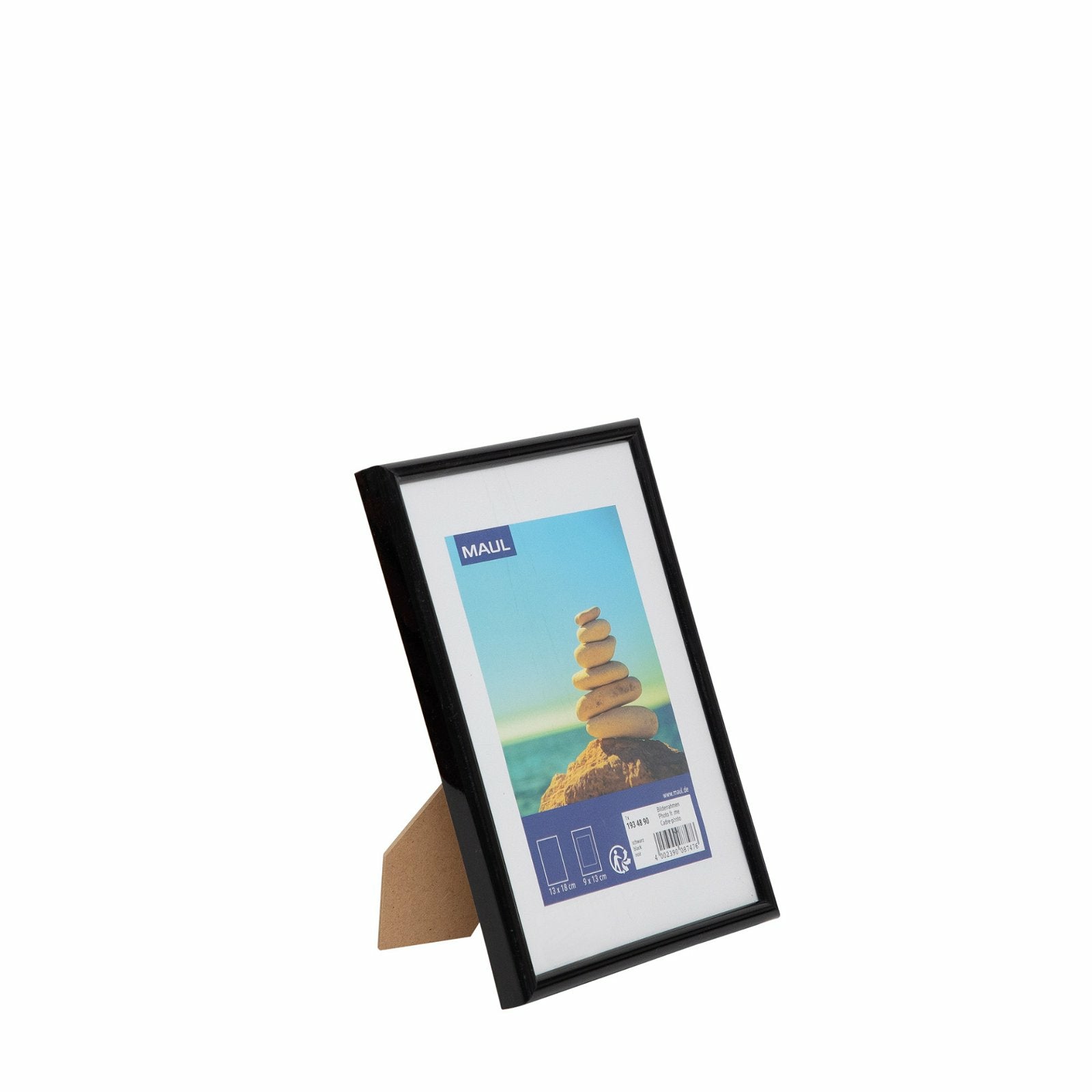 MAUL Bilderrahmen – für 13 × 18 cm – MDF & Kunststoff, Schwarz