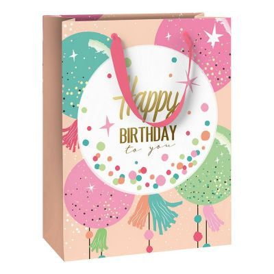 Stewo Geschenktasche Partyballons – 230 × 300 × 130 mm – 1 Stk. – Geburtstag