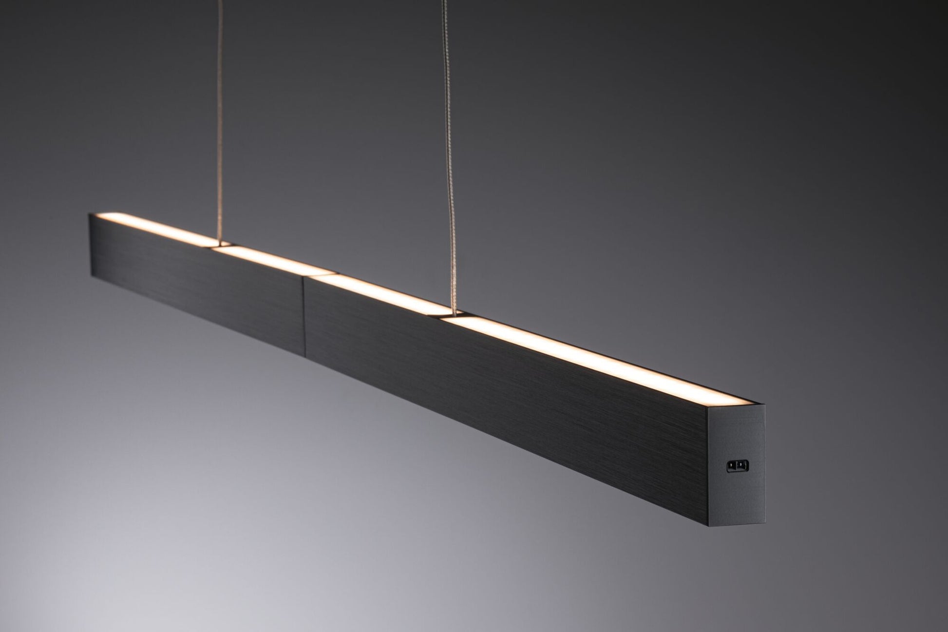 Paulmann Pendelleuchte Aptare – 180 × 5 × 150 cm, 4100 lm, 16,5 W, 2700 K, dimmbar, schwarz