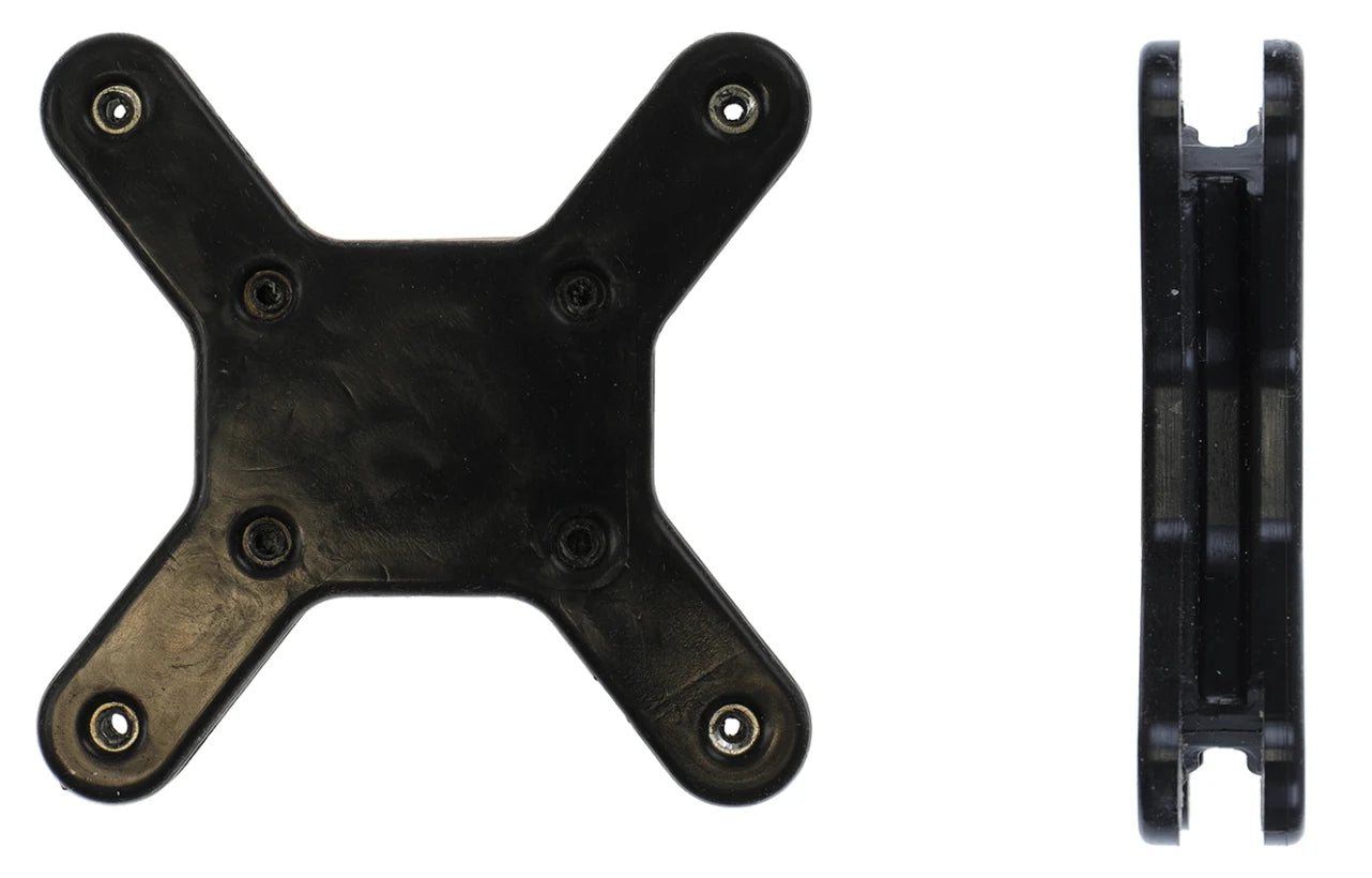 Brodit Befestigungssockel, Vibrationsdämpfer Shore A 60, für Auto, für Installationen bis 2 kg