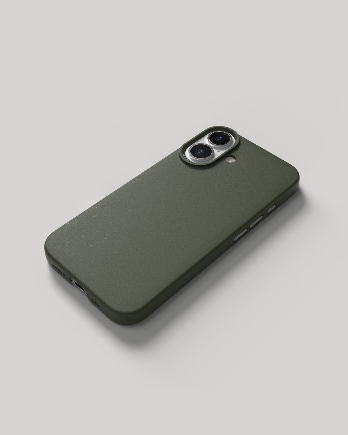 Nudient Thin Backcover – für Apple iPhone 16, MagSafe, Recycling-Kunststoff, Pine Green