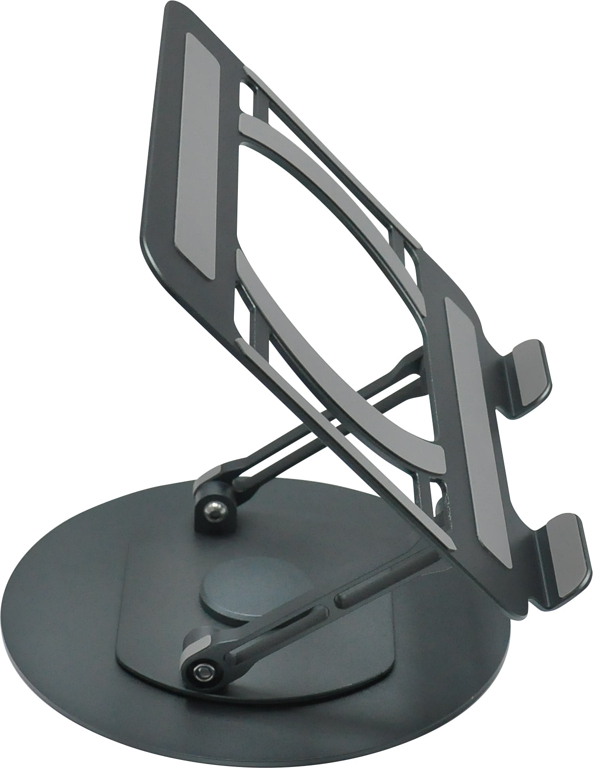 Vision Laptop-Ständer – bis 13,5", höhenverstellbar, 360° drehbar – Grau
