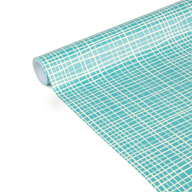 Clairefontaine Geschenkpapier Tiny Rolls Linien Grün, Beschichtet – 35 cm × 5 m – 80 g/m² – 1 Stk.