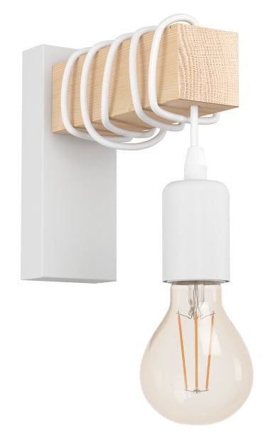 EGLO Wand-/Deckenleuchte Townshend – 18,5 × 6,5 × 21,5 cm, 10 W, nicht dimmbar, weiss, exkl. E27