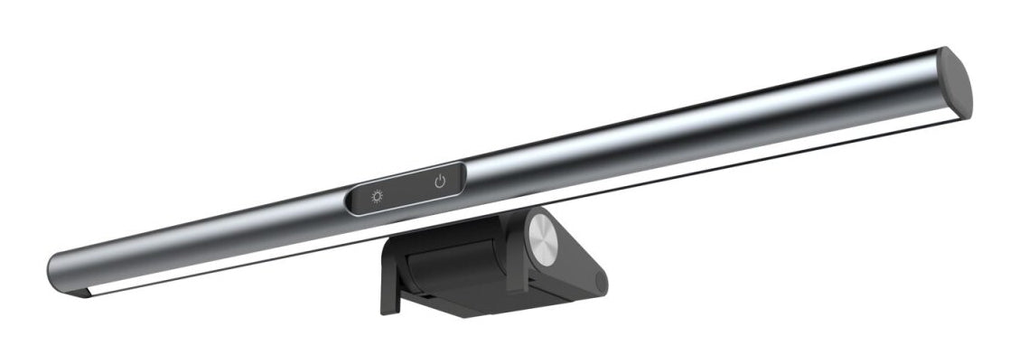 4smarts Monitor-Lichtleiste – 400 lm, 2800–5500 K, 3-Stufen-Dimmer, für Monitore 0,8–2,0 cm – Schwarz