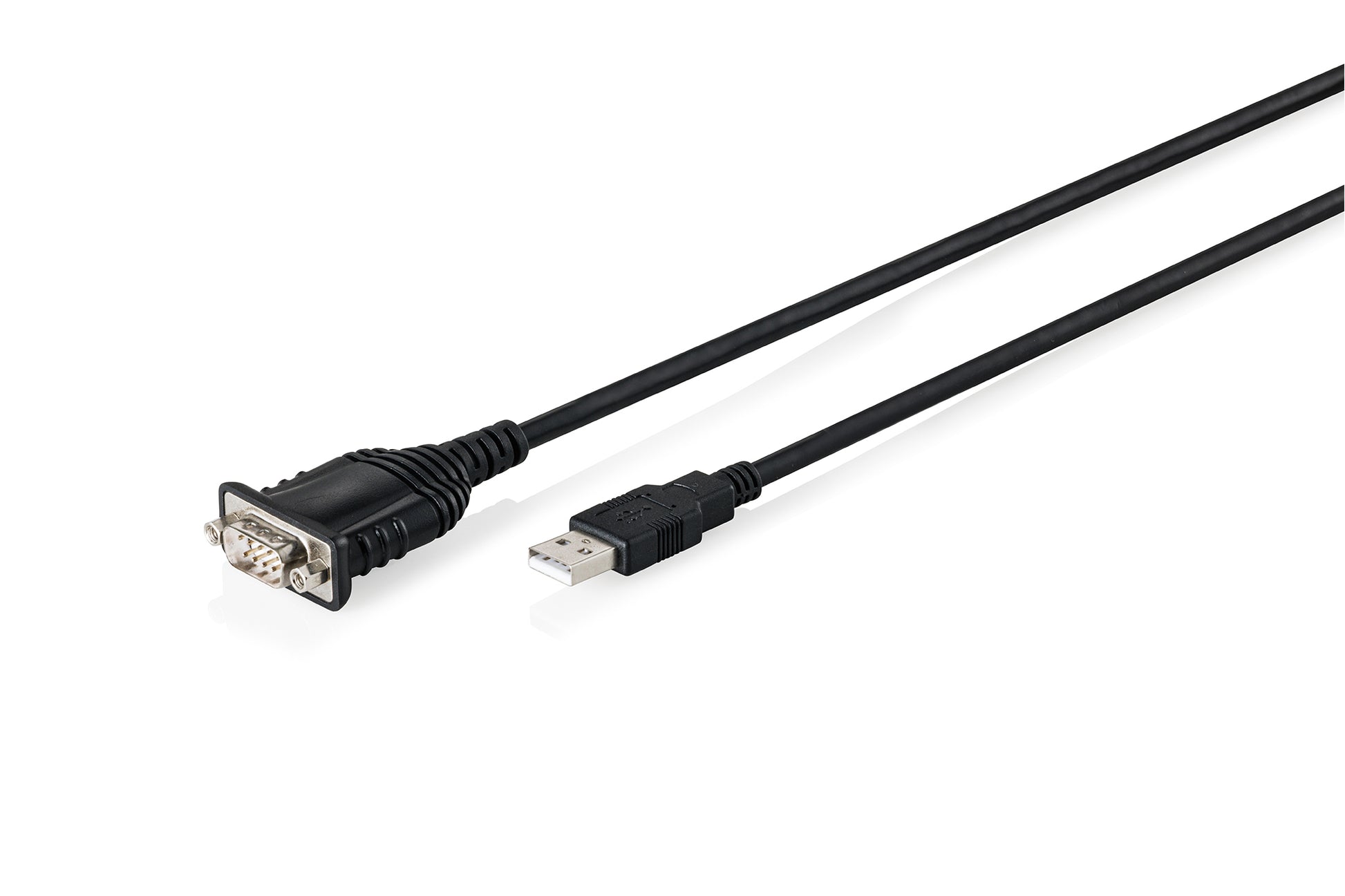 Digitus USB-A zu DB-9 Kabel – FTDI FT232RNL, 1,8 m, für Windows/MacOS/Linux – Schwarz