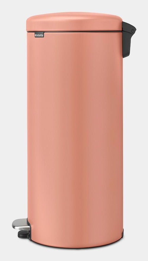 Brabantia NewIcon Treteimer – 30 l – Edelstahl, rund – Kupfer – Soft-Close, Anti-Rutsch-Basis