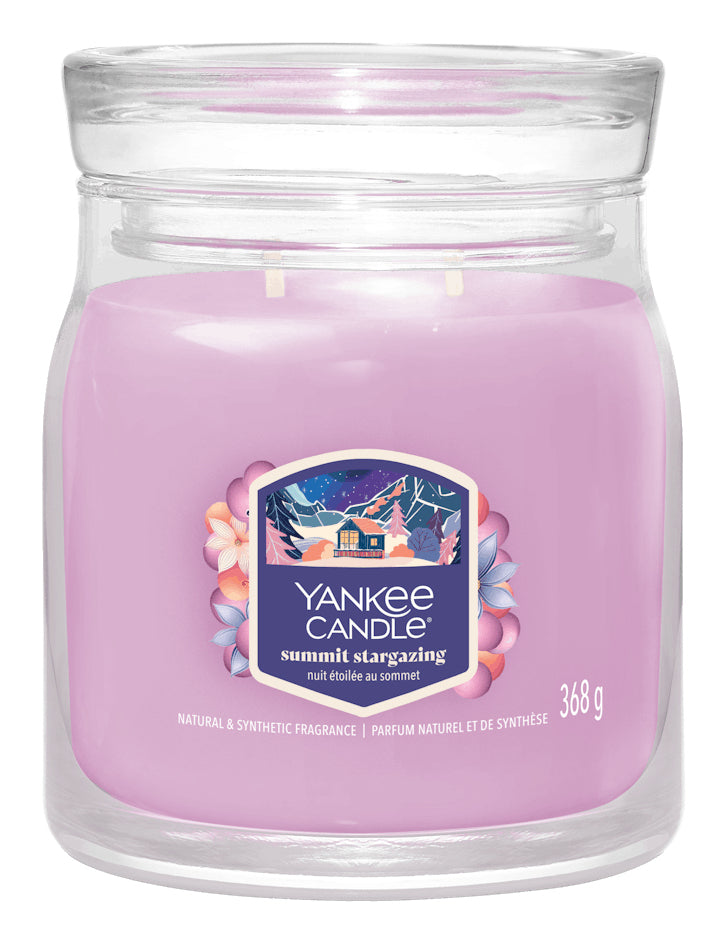Yankee Candle Summit Stargazing – Duftkerze, Medium Jar, 35–50 h
