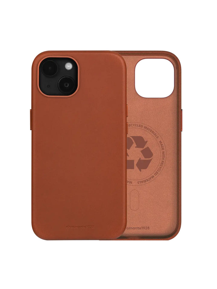 dbramante1928 Roskilde Backcover – für Apple iPhone 14, MagSafe, Leder, Beige, bis 1,2 m sturzsicher