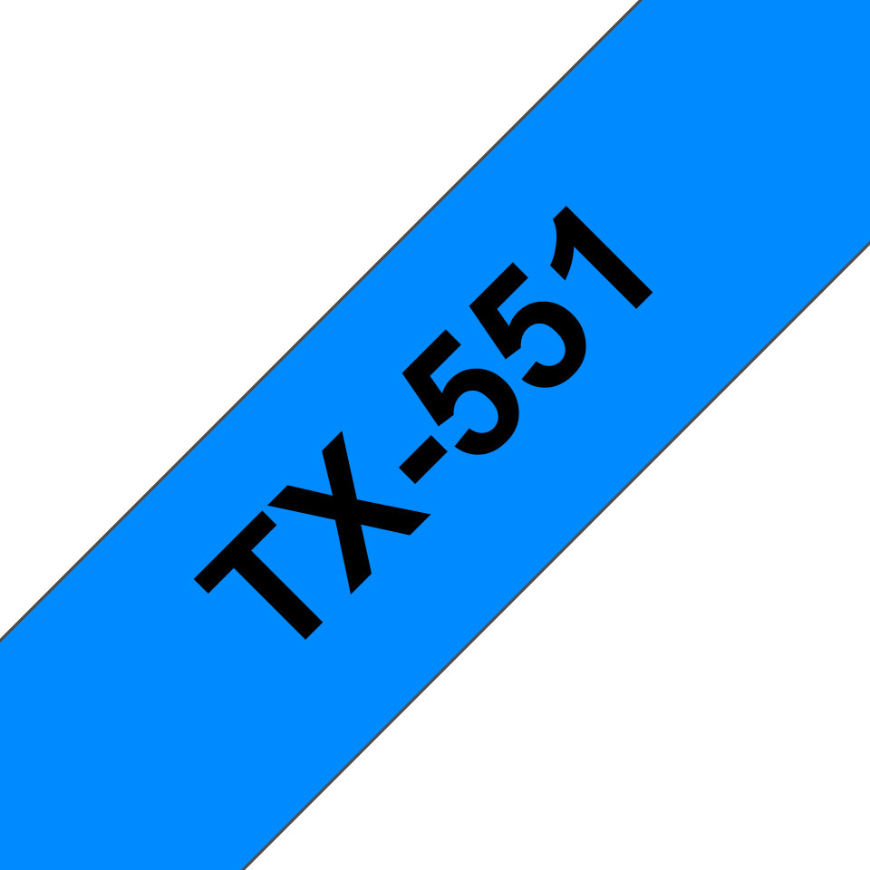 Brother Schriftband – 24 mm × 15 m, blau, schwarz