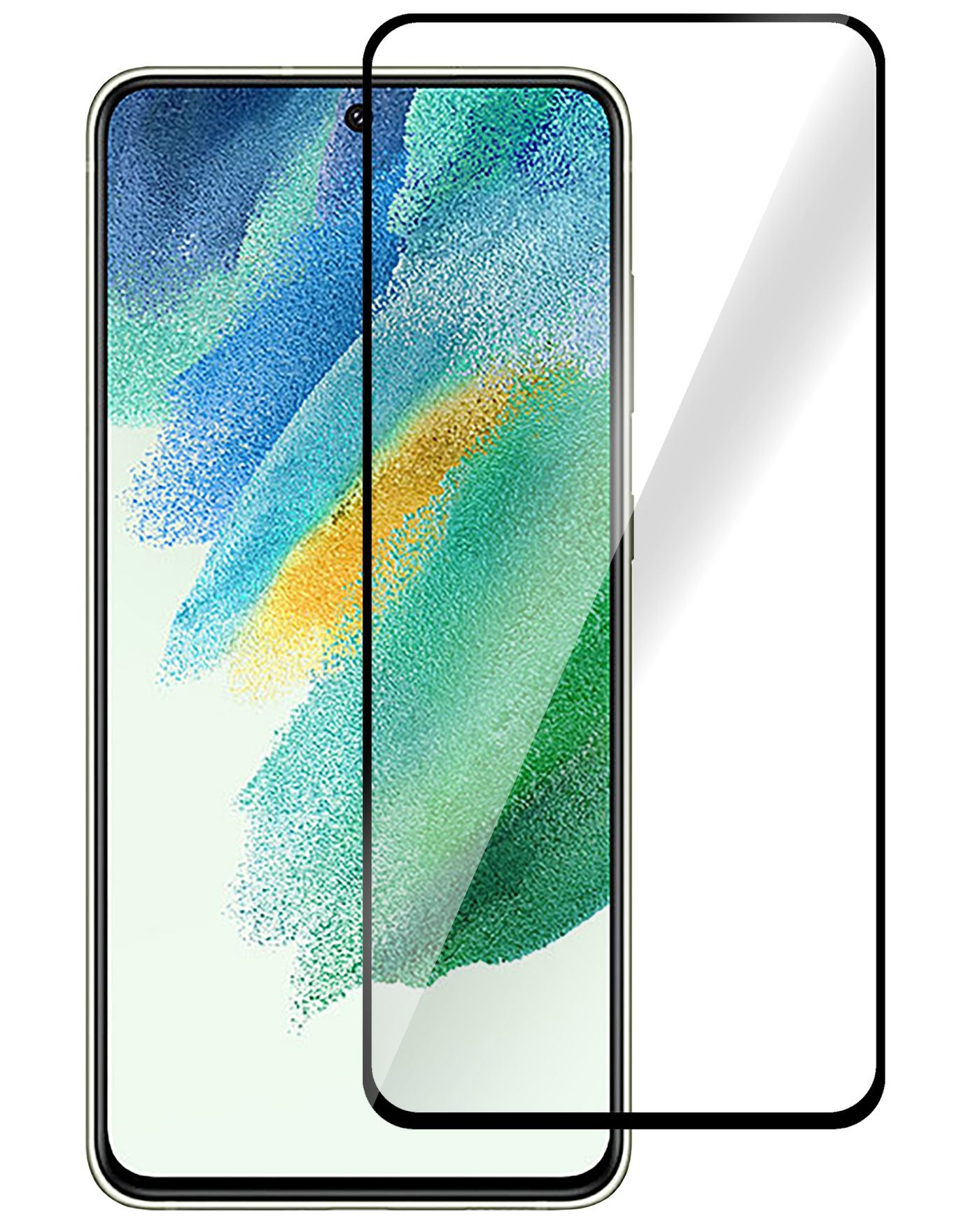 eSTUFF Displayschutz (Panzerglas), Full Cover – für Galaxy S21 FE 5G