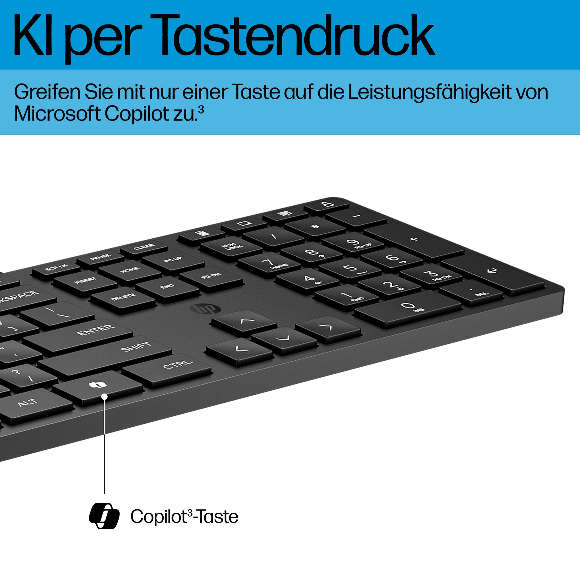 HP 320K Tastatur - 100% - Kabelgebunden, USB - Schwarz