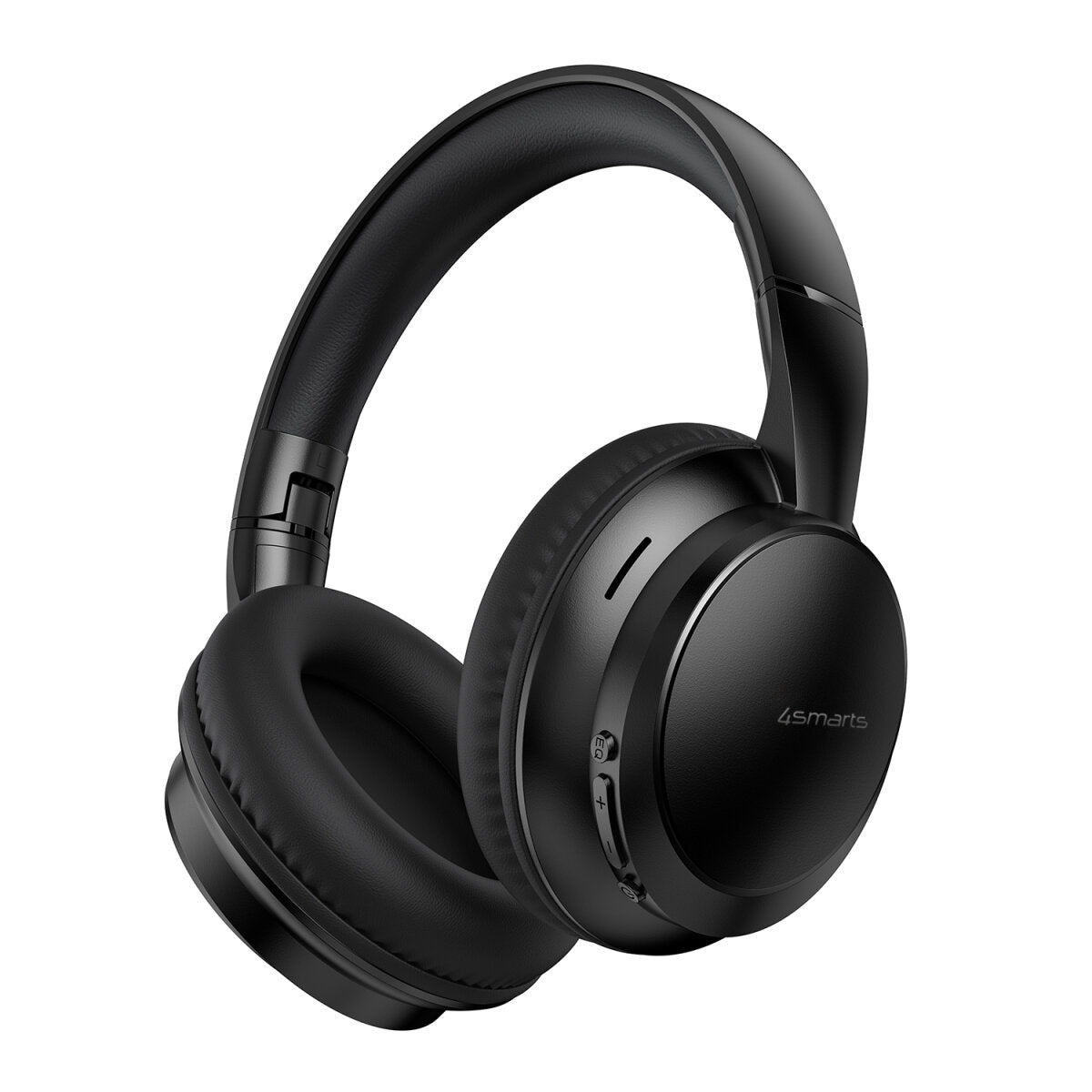 4smarts SkyBuds Wave Over-Ear Kopfhörer – Stereo, Kabel + BT, 3,5 mm Klinke, USB-C, Schwarz, BT 5.4