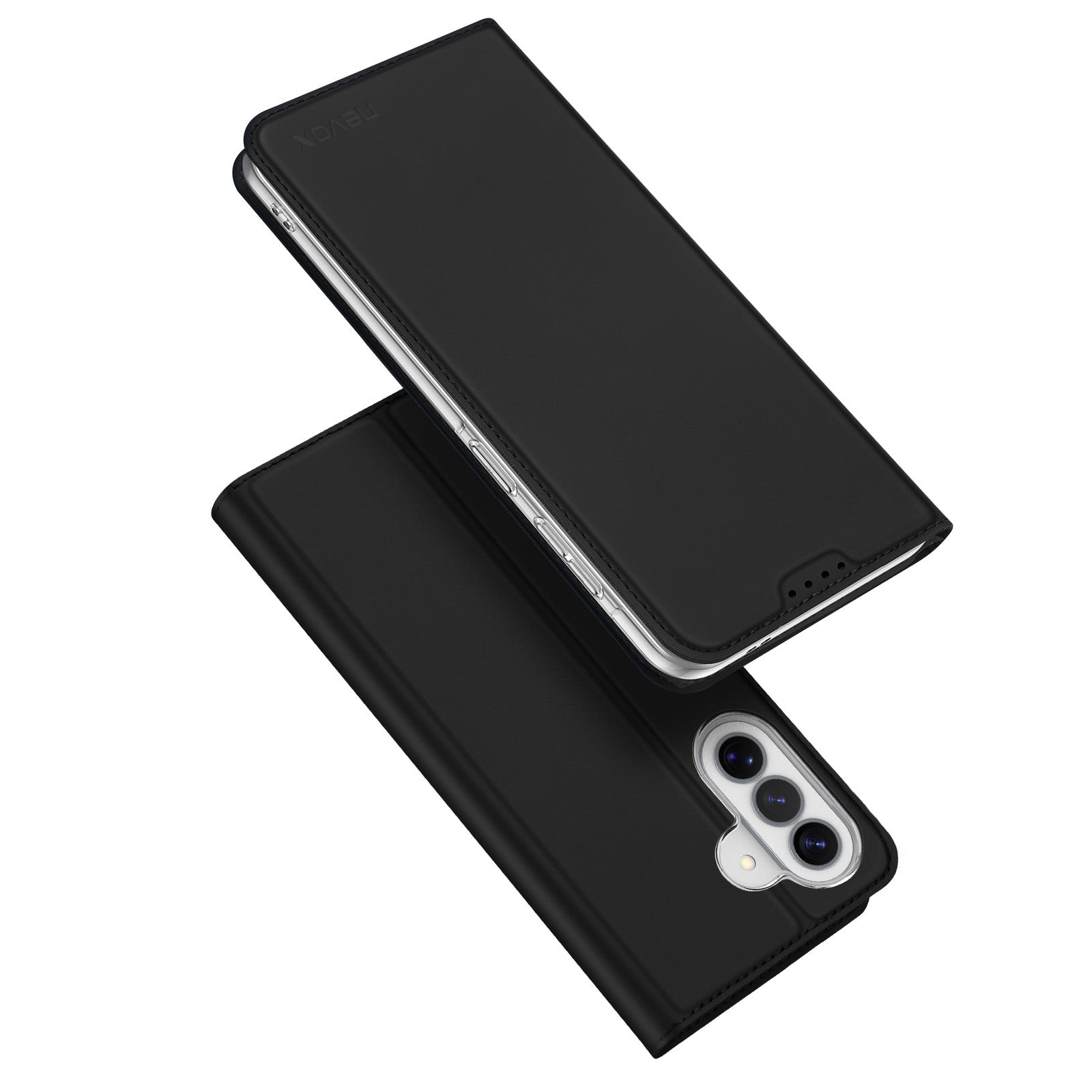 nevox Vario Series Folio – für Samsung Galaxy A37 5G, mit Ständer, mit Kartenfach, TPU, Schwarz
