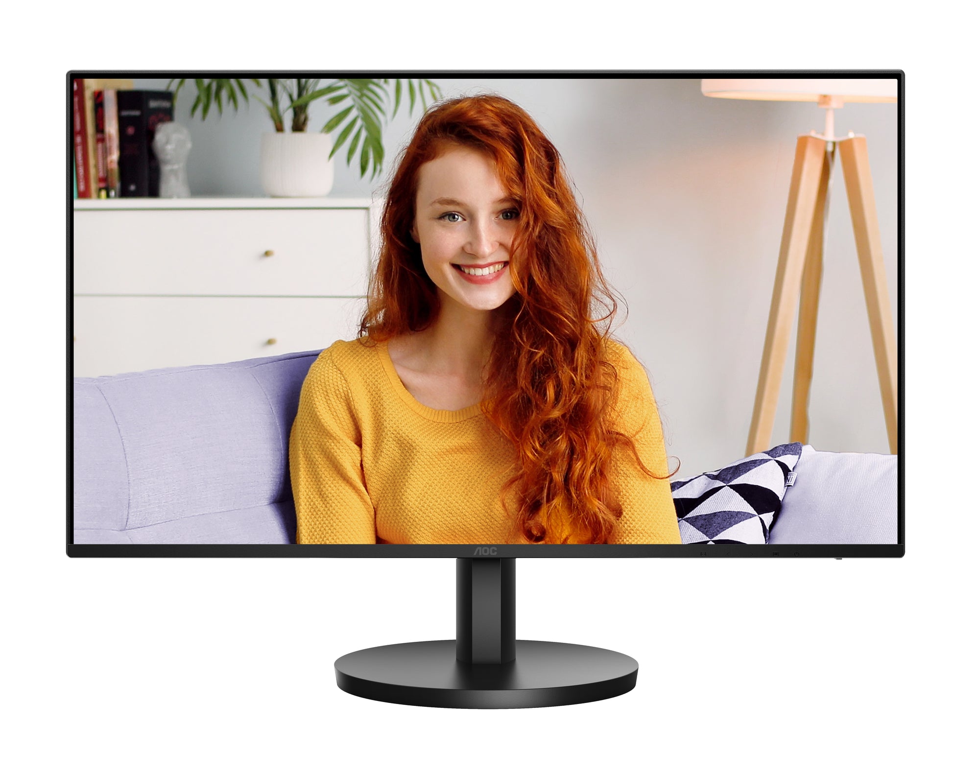 AOC 27B3HA2 – Monitor, 27", 1920 × 1080 (Full HD), IPS, 100 Hz, 250 cd/m², Lautsprecher, VESA 100 × 100, Schwarz