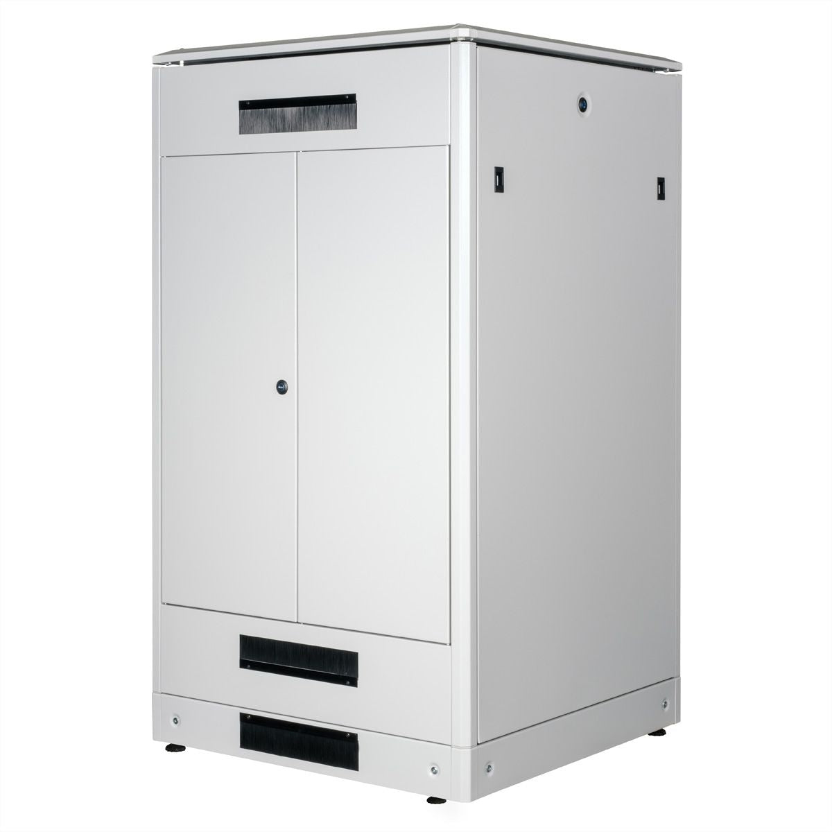 ROLINE Pro – 19" Netzwerkschrank 26U, IP20, abschliessbar, 800 × 800 × 1342 mm, lichtgrau, Stahl