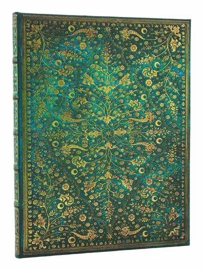Paperblanks Notizbuch, 175 × 230 mm, liniert, Hardcover, 144 Seiten, 120 g/m² – smaragdgrün