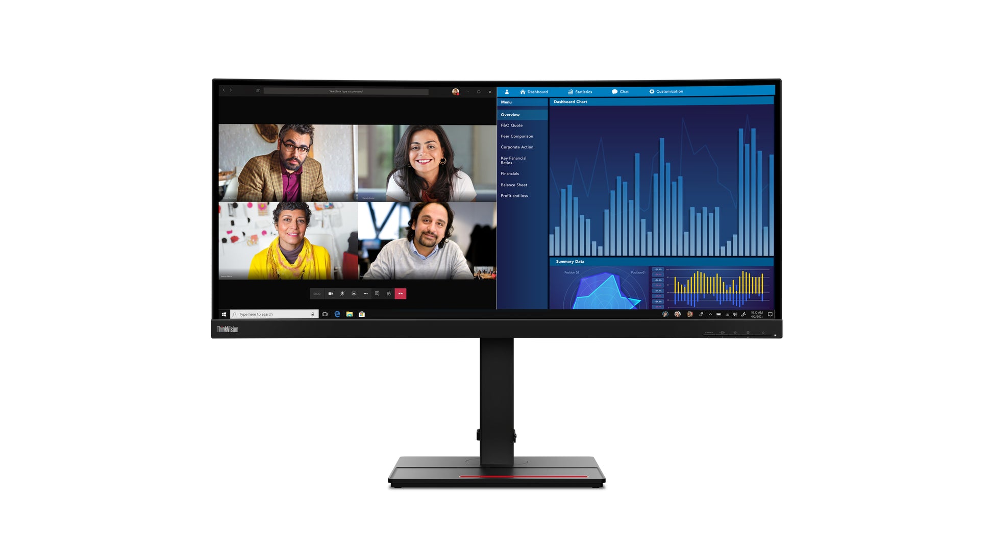 Lenovo ThinkVision P34W-20 – Monitor, 34", Curved