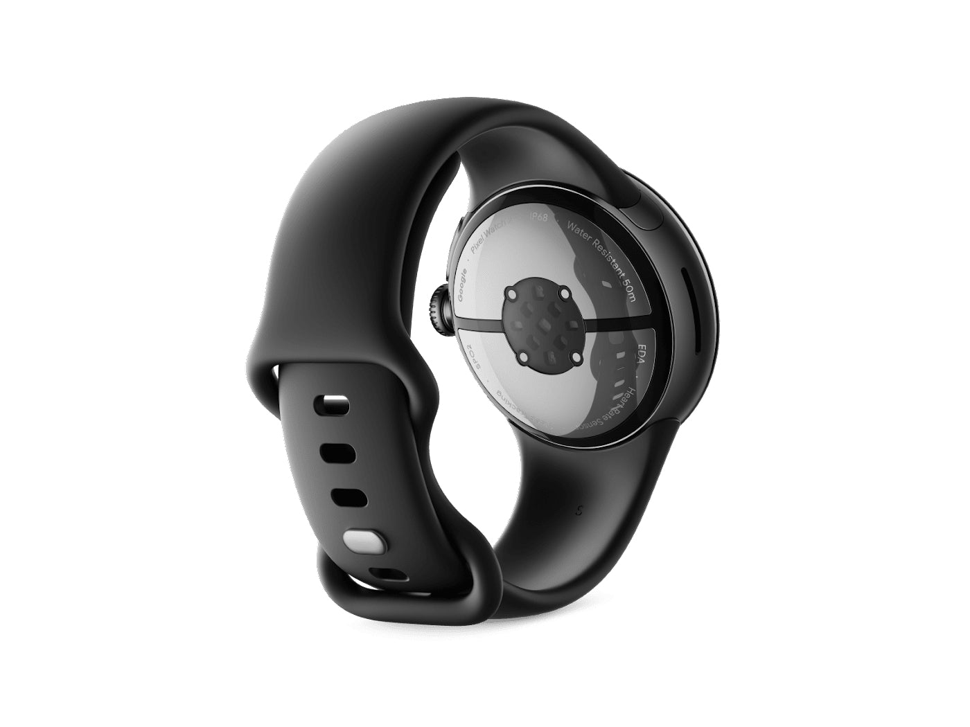 Google Pixel Watch 2 41 mm GPS – Aluminium Schwarz, Sportband, Schwarz, 50 m
