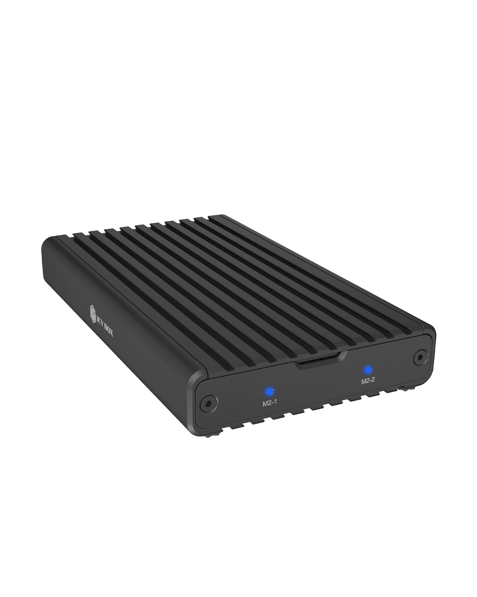 ICY BOX IB-2817M-C32 – 2-Bay Desktop SSD-Gehäuse – für M.2 22×30/42/60/80 mm, NVMe, PCIe 3.0
