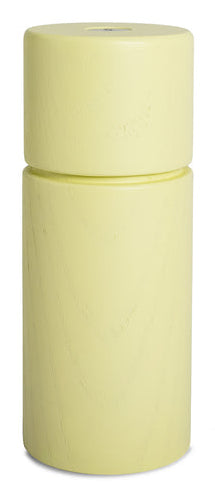 CrushGrind Salz-/Pfeffermühle Ø 5 × 12 cm, Eschenholz, Keramikmahlwerk, einstellbares Schleifen, hellgelb