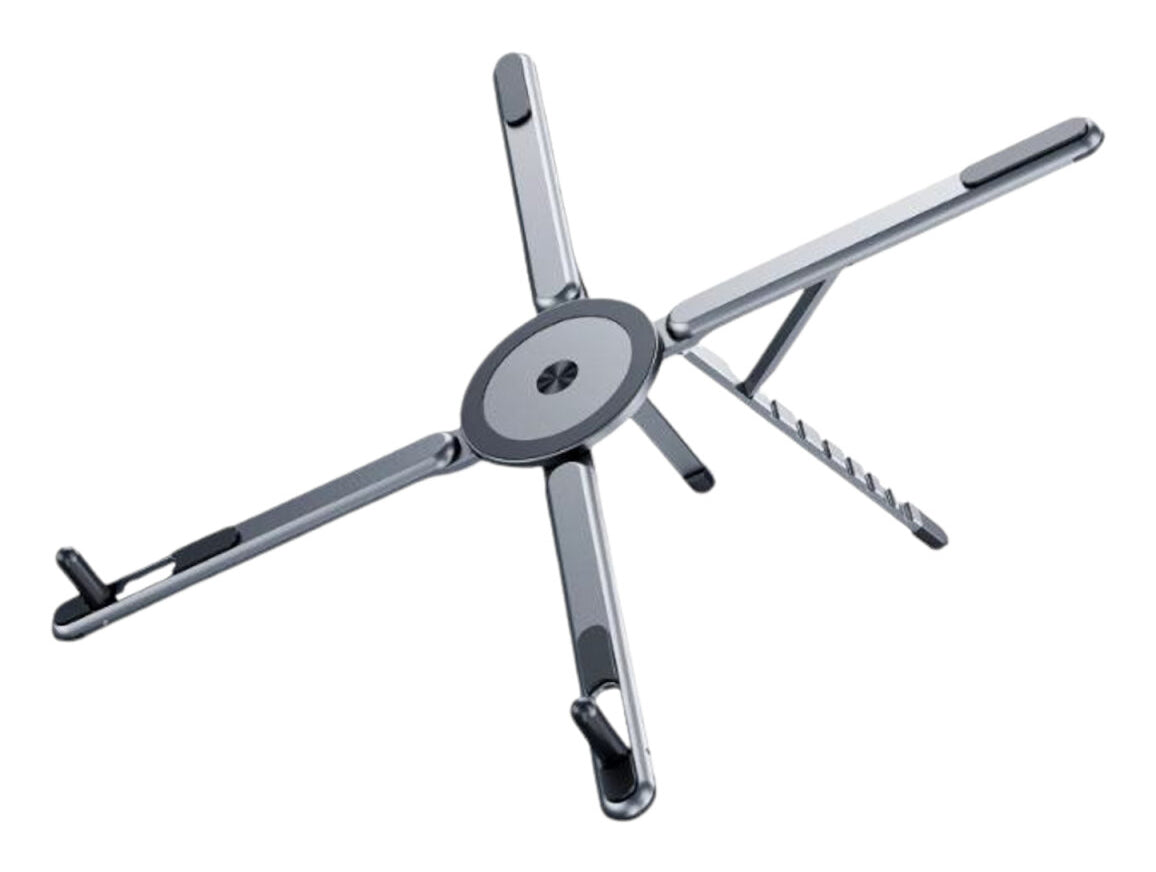 4smarts Laptop-Ständer für Geräte 4,7–17,3" – Magnetische Befestigung, UltiMag-Ring – Grau