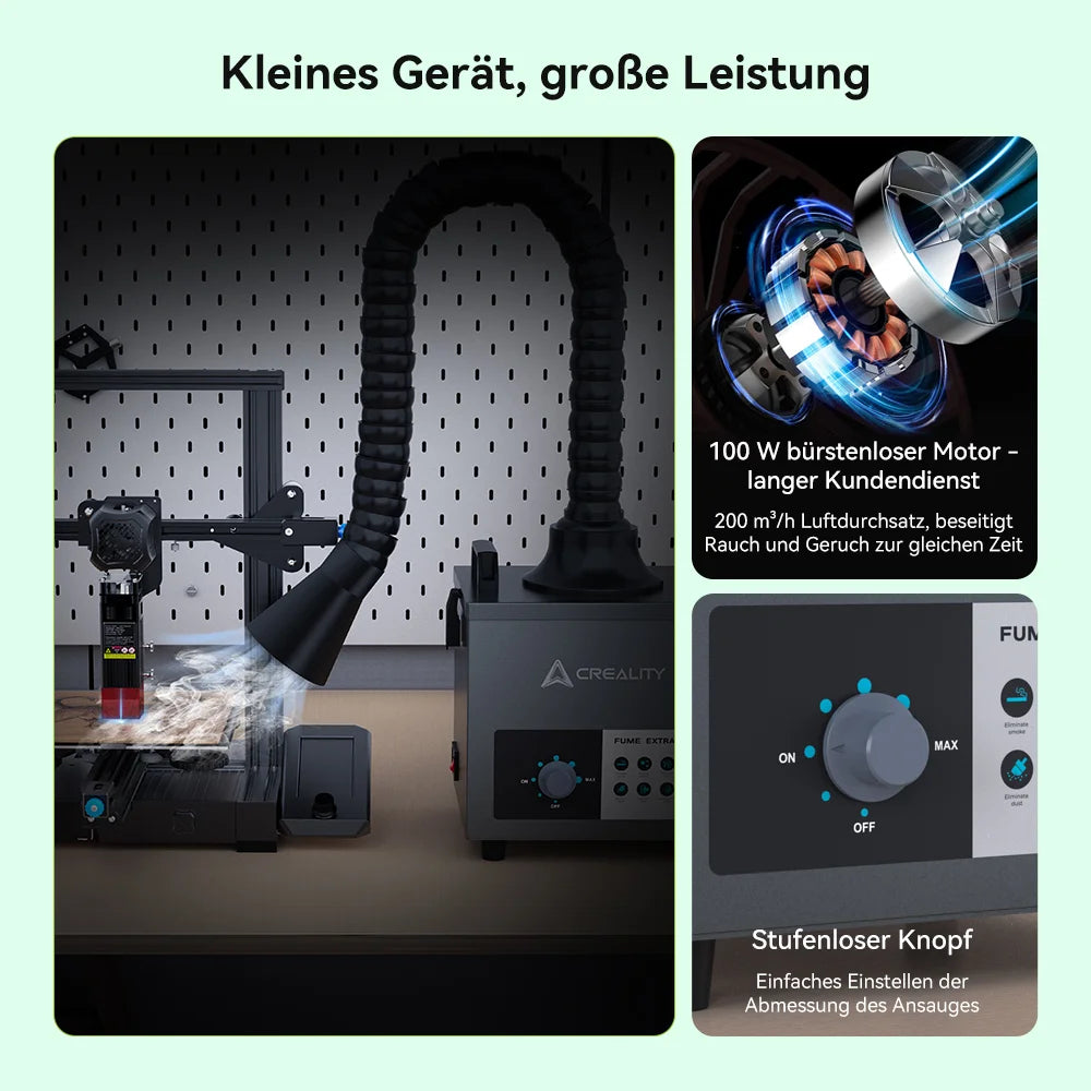 Creality Rauchfilteranlage 100W – 3D-Drucker, 7 kg