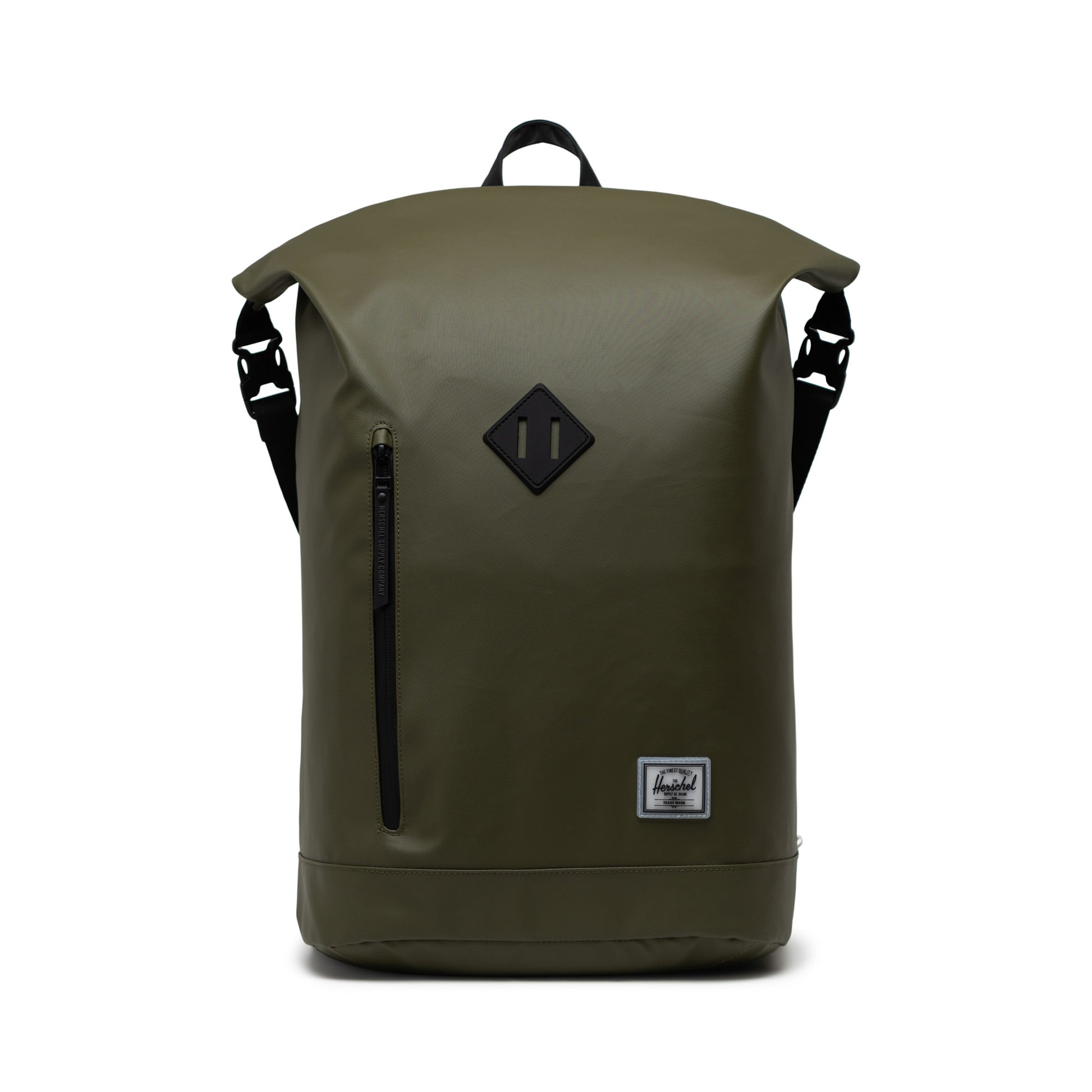 Herschel Freizeit-Rucksack – 22,5 l, recyceltes Material, grün, Rolltop
