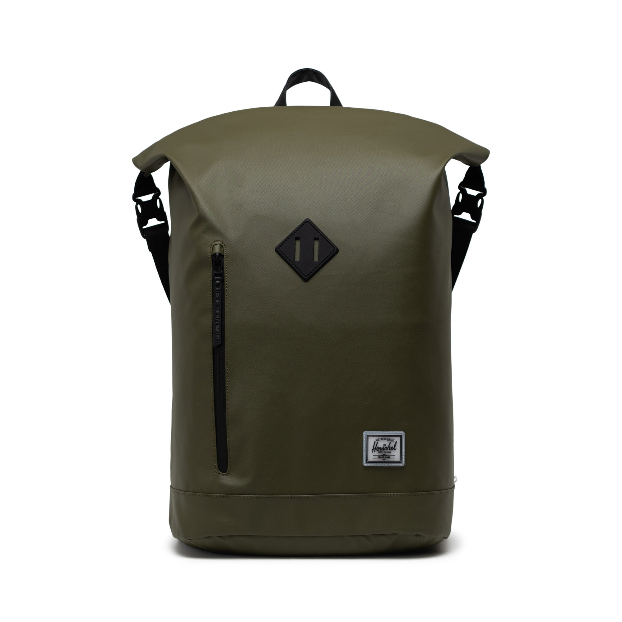 Herschel Freizeit-Rucksack – 22,5 l, recyceltes Material, grün, Rolltop