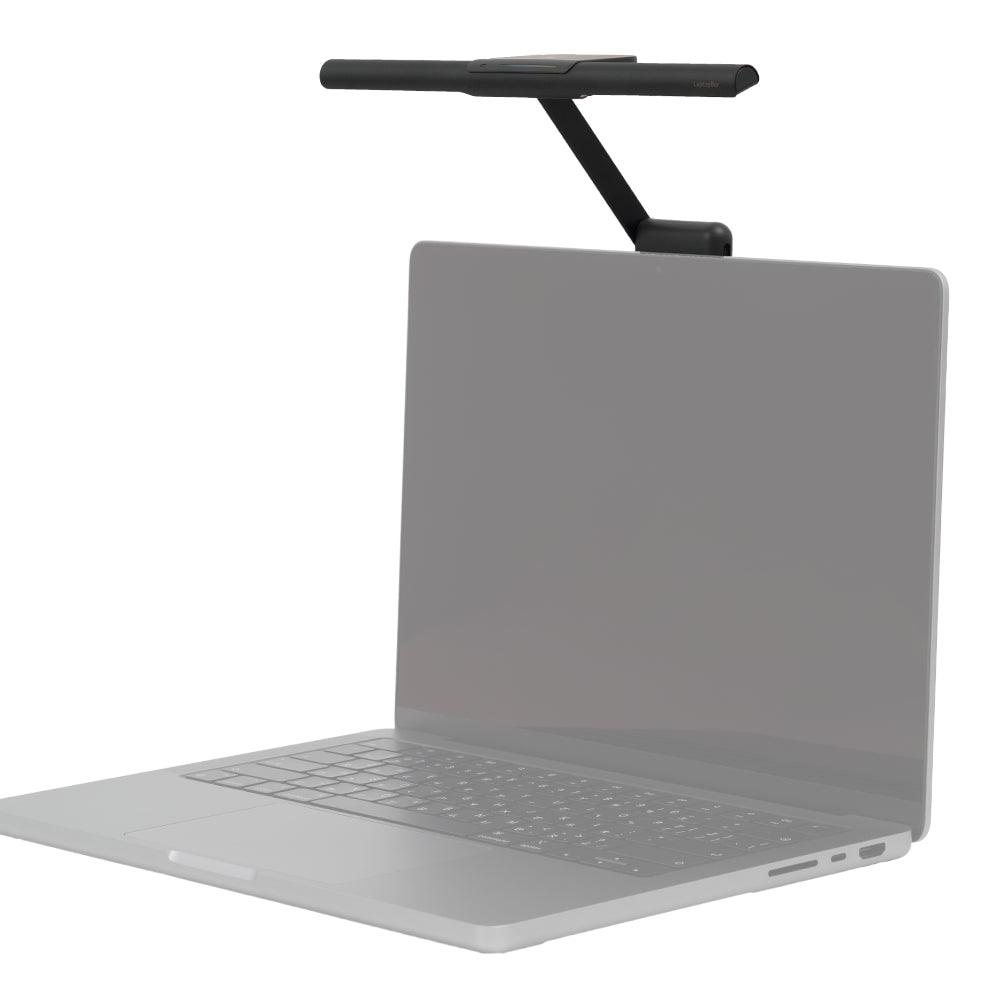 BenQ Monitor-Lichtleiste LaptopBar – 700 lm, Farbtemperatur einstellbar, dimmbar, USB – Schwarz