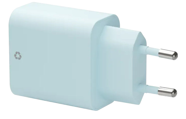 dbramante1928 CH18EUBL7205 USB-Ladegerät 28 W – USB-C×1, USB-A×1 – Schnellladung – EU-Stecker (Typ C) – Blau