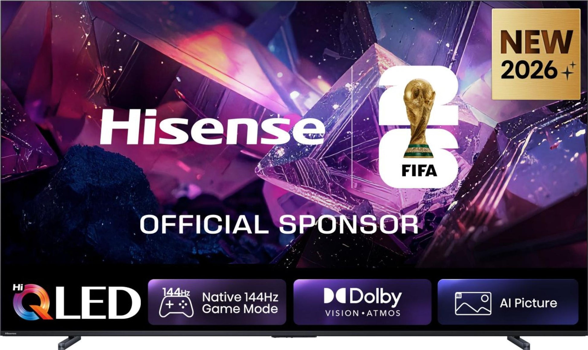 Hisense 100Q7S PRO – 100" QLED Fernseher – 4K UHD – VIDAA – 144 Hz – 400 cd/m² – Dolby Vision