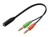 Sandberg Headset Konverter Mobile zu PC Adapter, für Mobile/PC