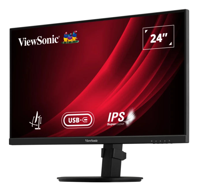 ViewSonic VG2409-MHDU-2 – Monitor, 24" 1920 × 1080 (Full HD), 2× HDMI, DisplayPort, USB-C