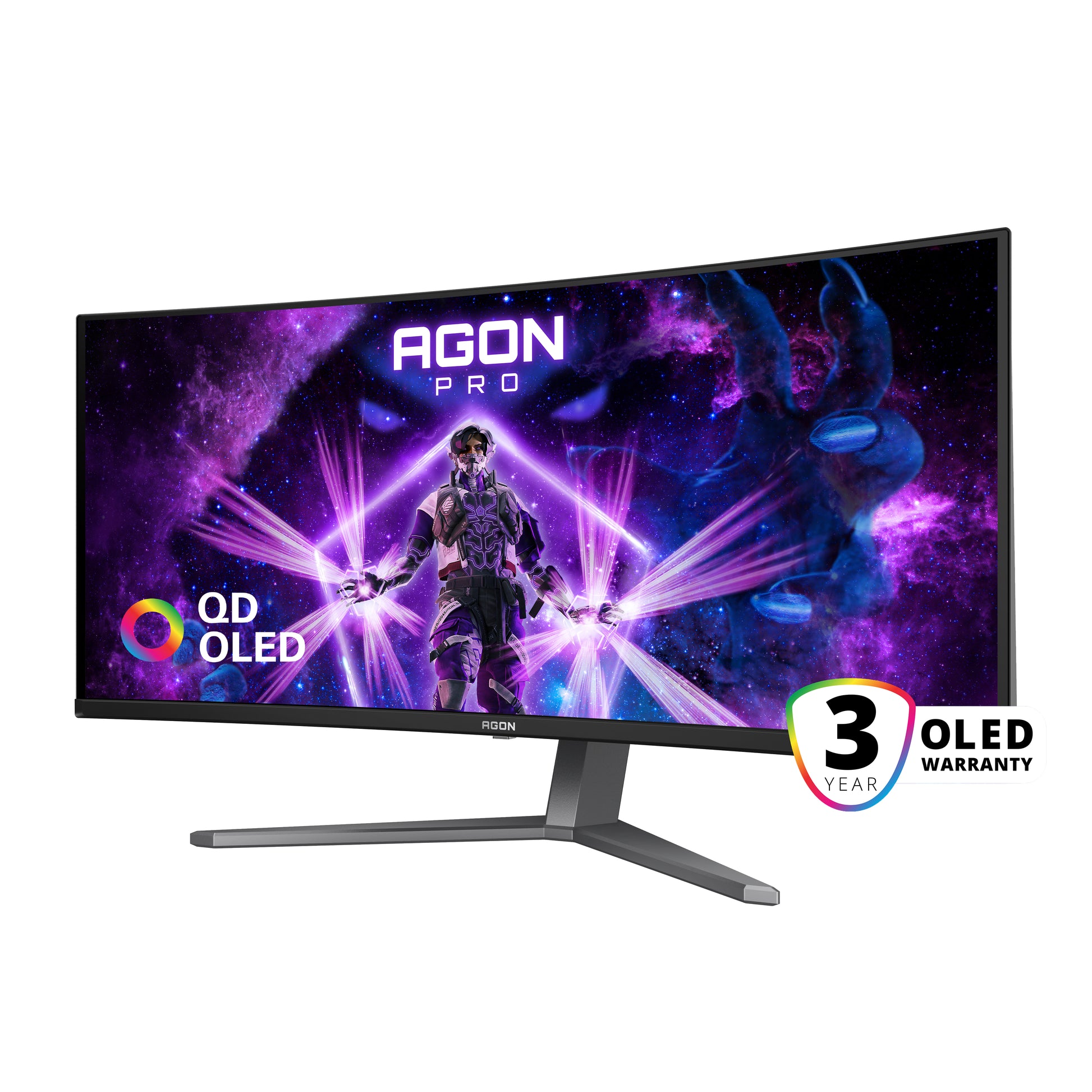 AOC AG346UCD – Monitor, 34", Curved, Lautsprecher integriert, USB-Hub, FreeSync Premium Pro, Schwarz