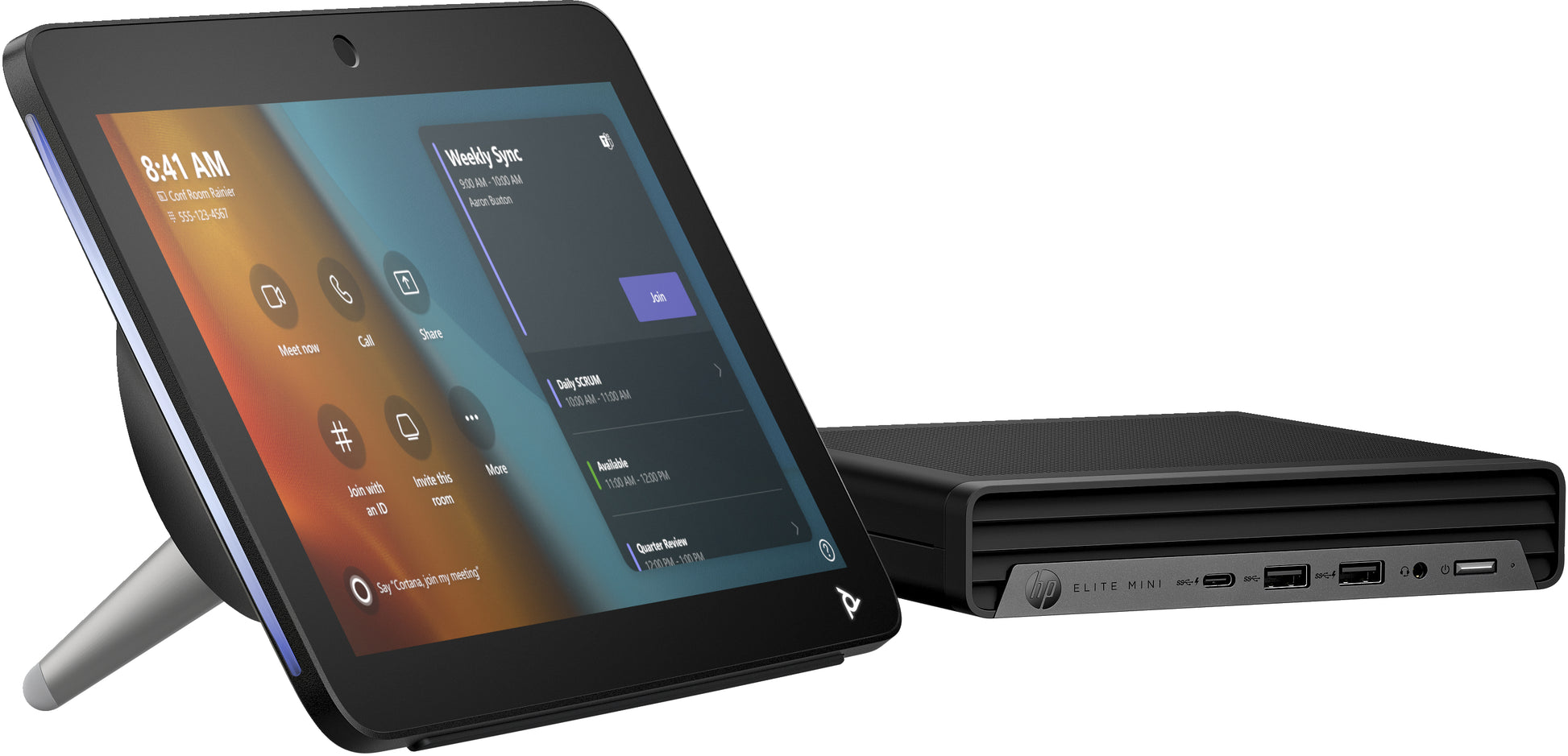 Poly Studio Base Kit G9 Plus – BYOD-Kit – für Microsoft Teams, HP Mini PC, inkl. TC10