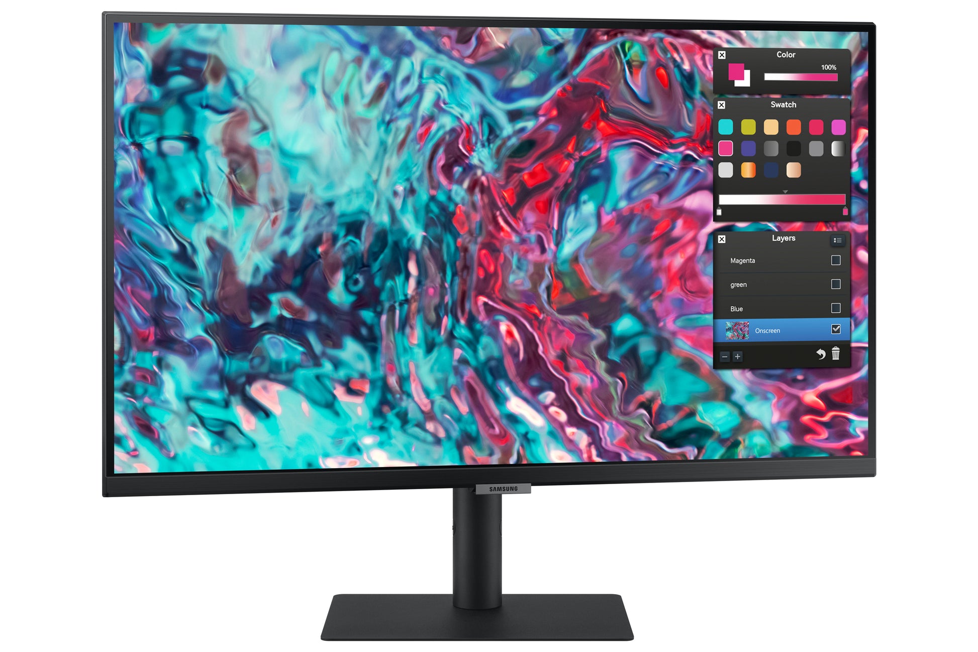 Samsung S27B800TGU – Monitor, 27", 3840 × 2160 (UHD 4K), IPS, 60 Hz, 350 cd/m², Schwarz