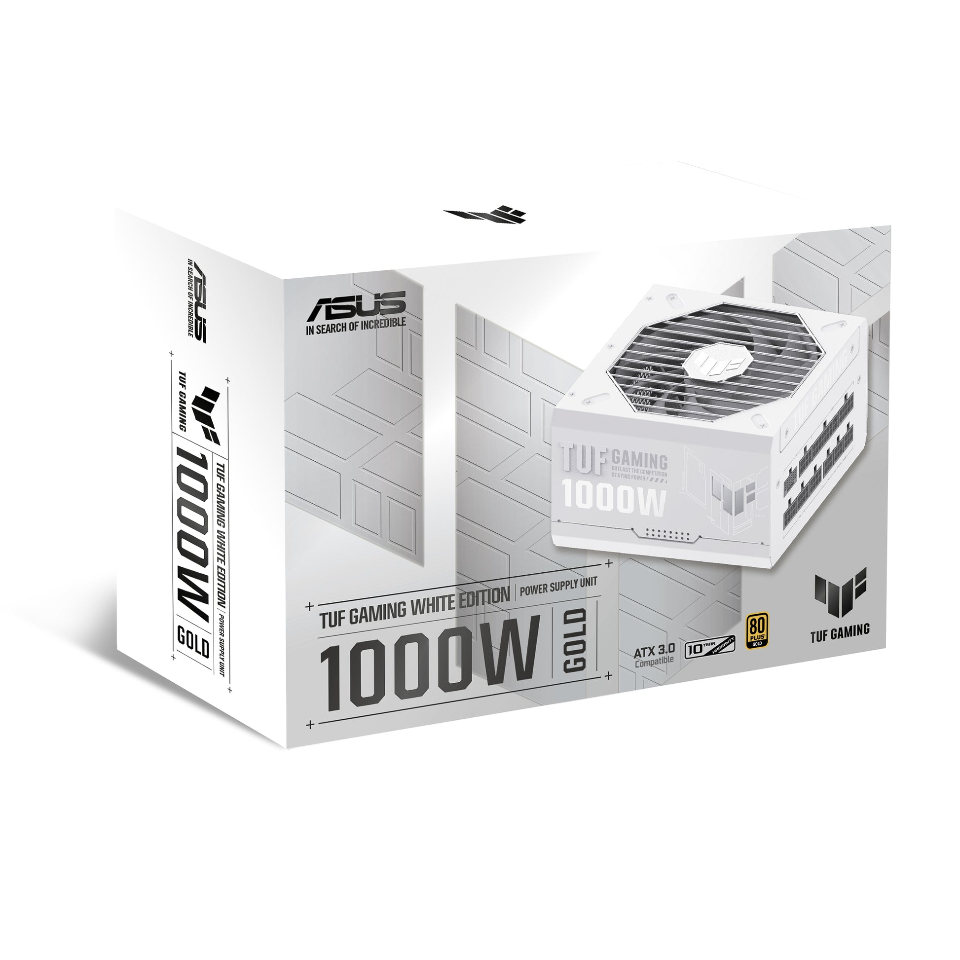 Asus Netzteil – 1000 W, Ausgangsanschluss 20+4-pol. ATX, Eingang 100–240 V AC, Serie TUF Gaming