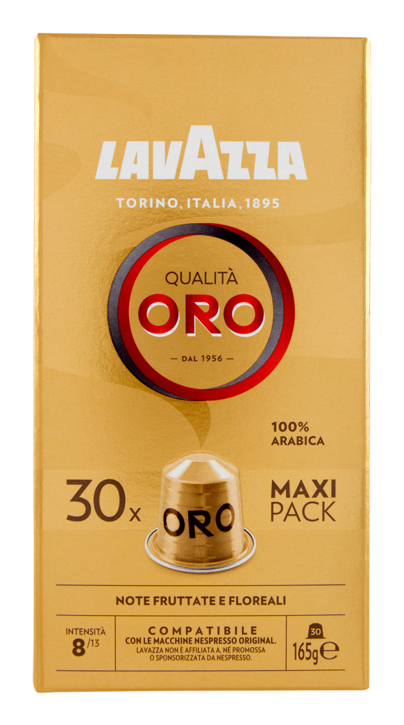 Lavazza Qualità Oro – Kapseln für Nespresso – Espresso, Intensität 8, 30 Kapseln