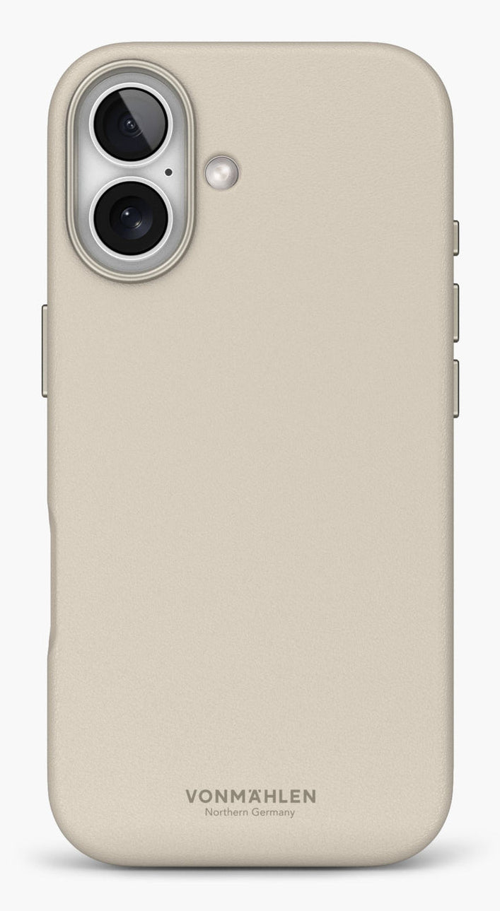 Vonmählen Backcover Like Leather – für Apple iPhone 17 – Creme – Leder