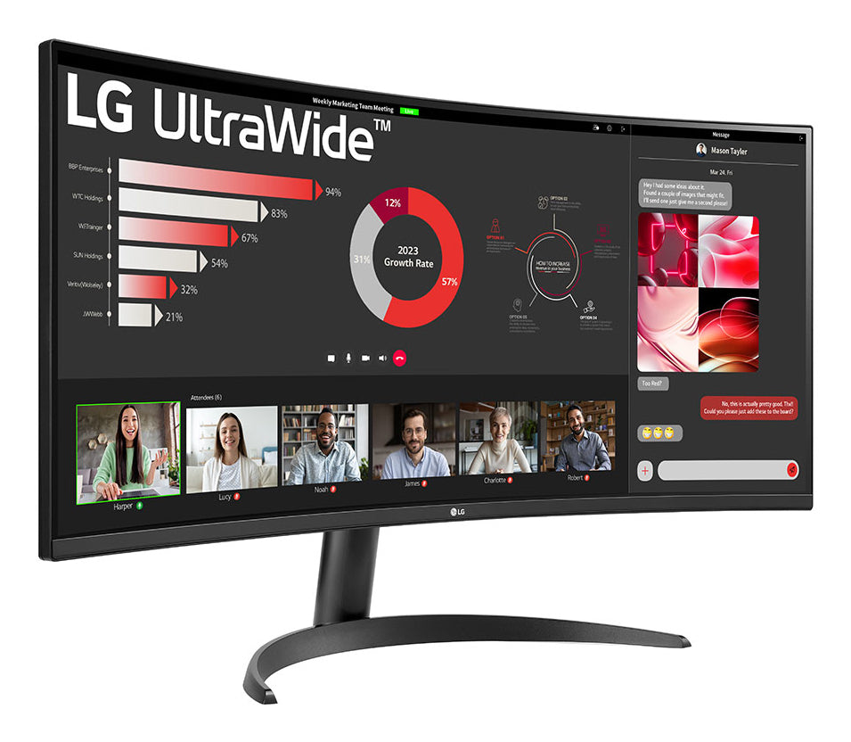 LG 34WR50QK-B – Monitor, 34", Schwarz