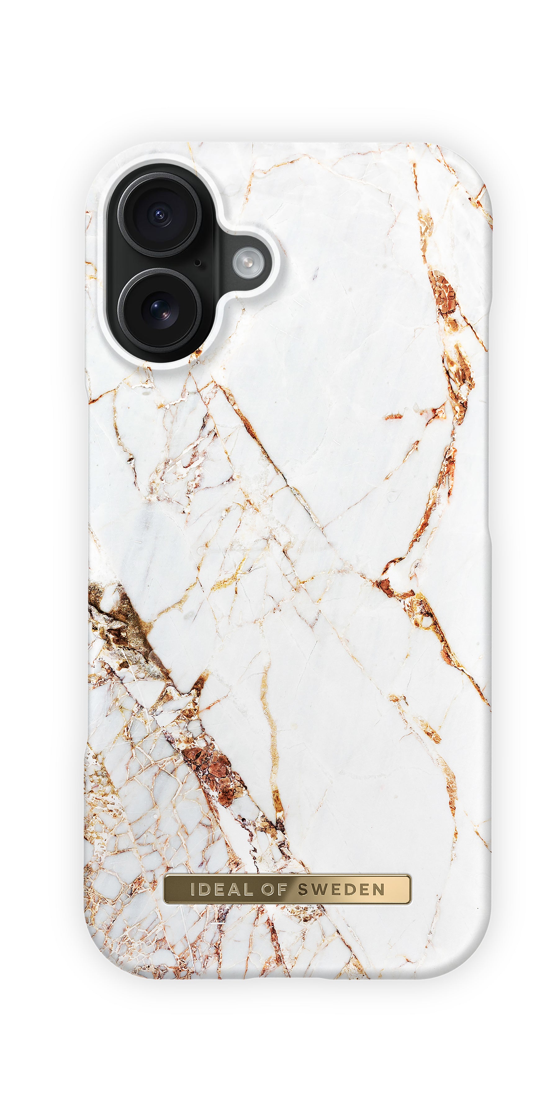 iDeal of Sweden Backcover – für Apple iPhone 16 – Carrara Gold – Polyester, MagSafe-kompatibel