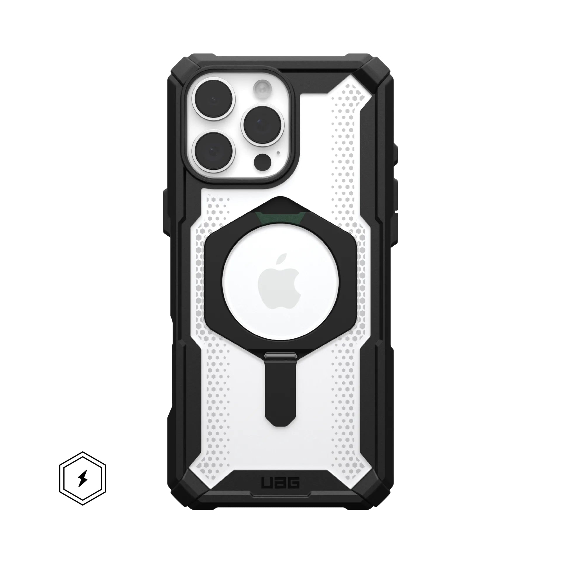 Urban Armor Gear Backcover – für Apple iPhone 16 Pro Max – schwarz/transparent – MagSafe-kompatibel