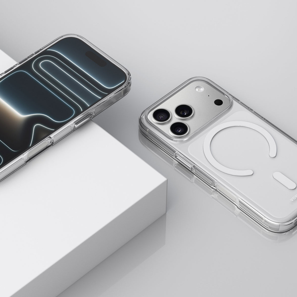 Vonmählen Backcover – für Apple iPhone 17 Pro Max – transparent/weiss – PC, MagSafe-kompatibel