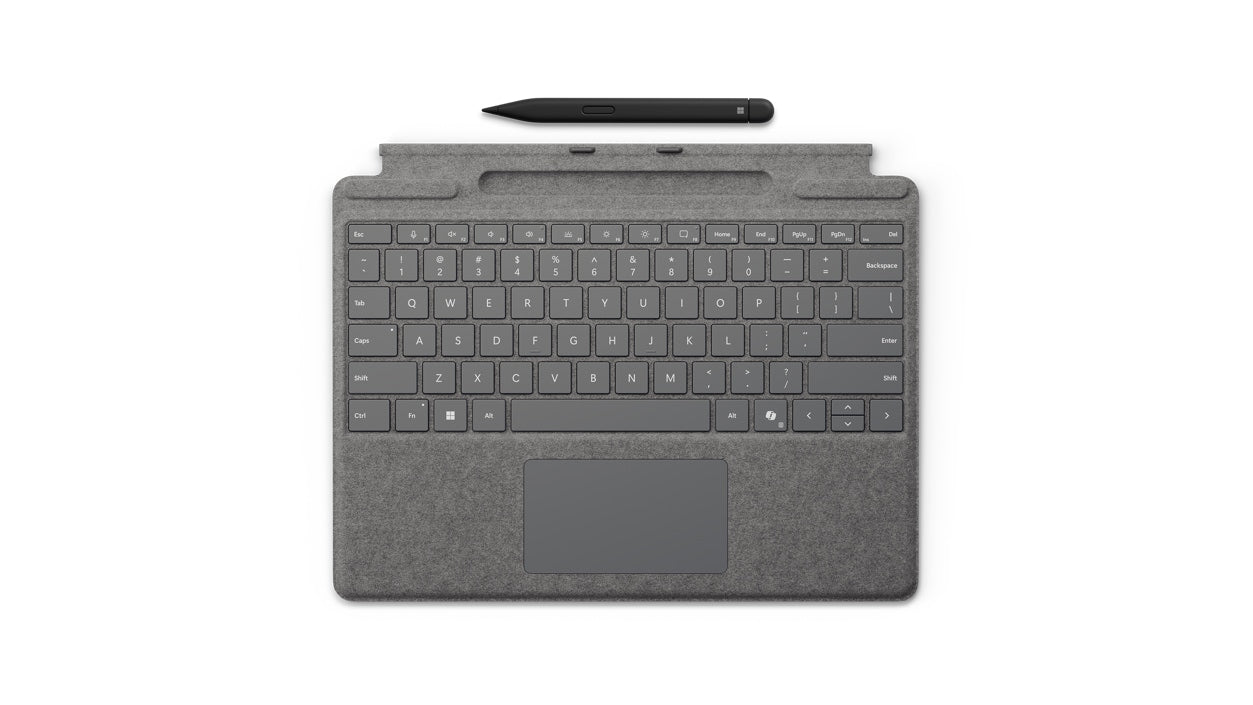 Microsoft Surface Pro Tastatur – Tastatur mit Slim Pen – für Surface Pro 11, Surface Pro 9 & Surface Pro 8