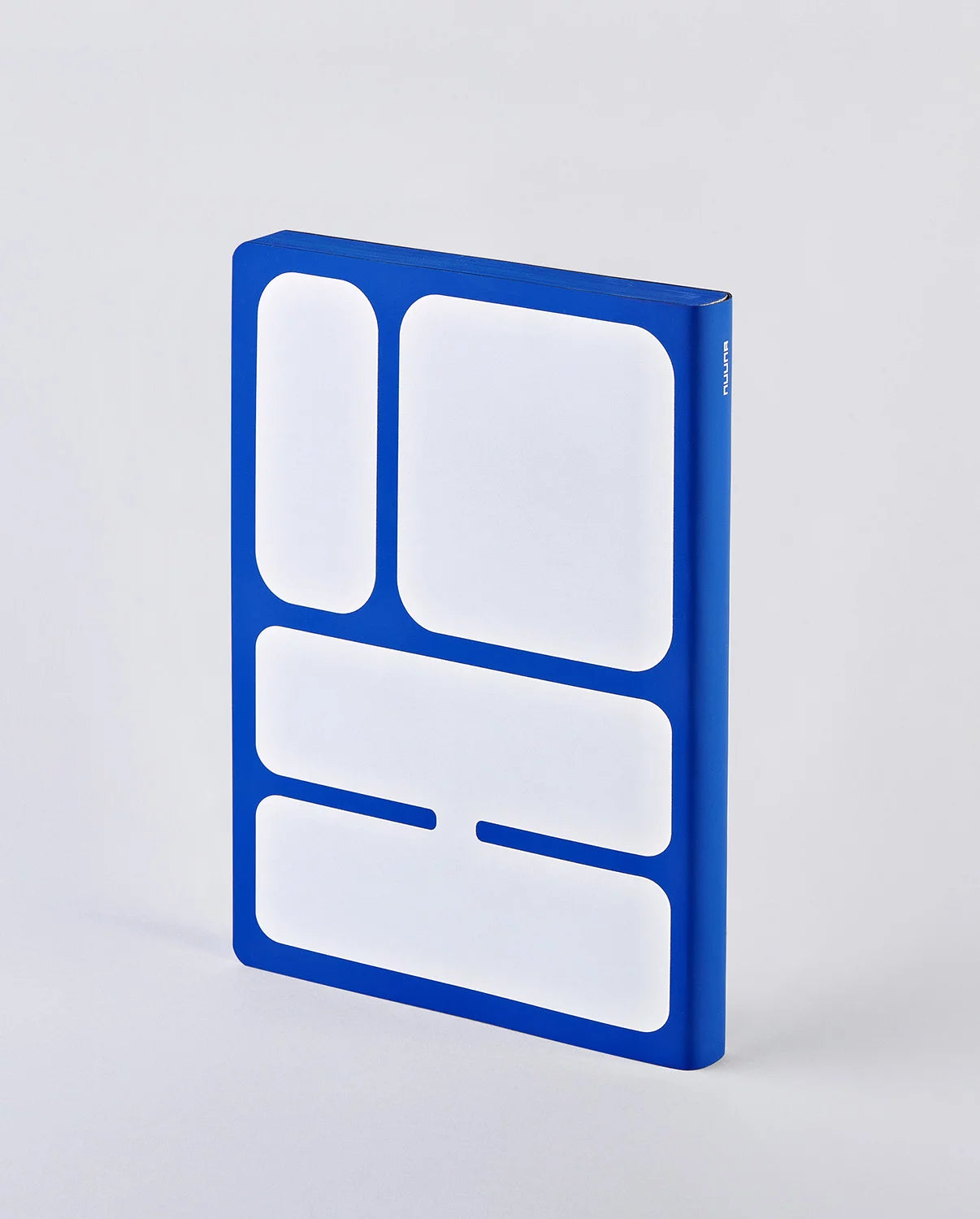 nuuna Notizbuch – 165 × 220 mm – 120 g/m² – Softcover, abgerundete Kanten, nummerierte Seiten, blau/weiss