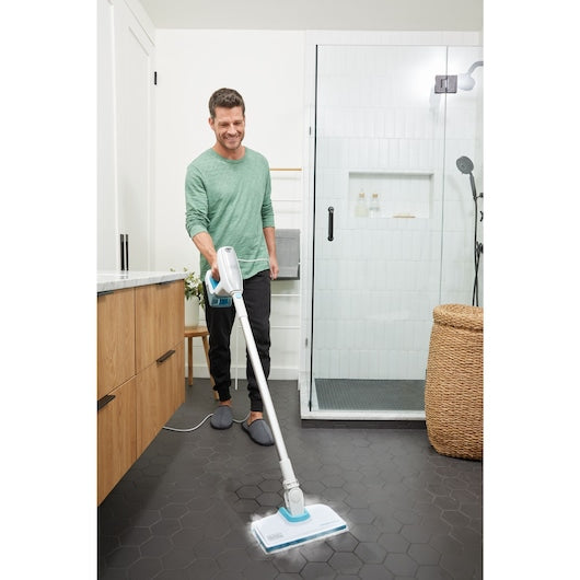 Black & Decker Dampfbesen – 500 ml, türkis, für Polstermöbel