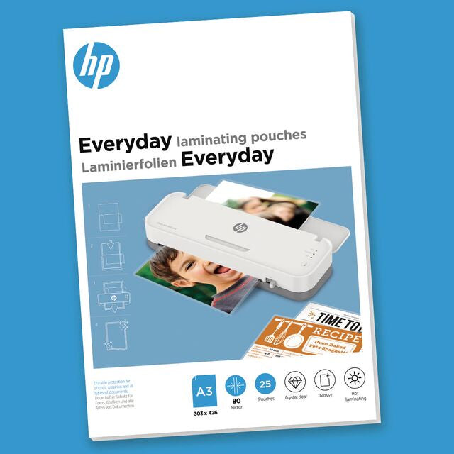 HP 9152 Laminierfolien A3 – 80 µm, glänzend, 25 Stück