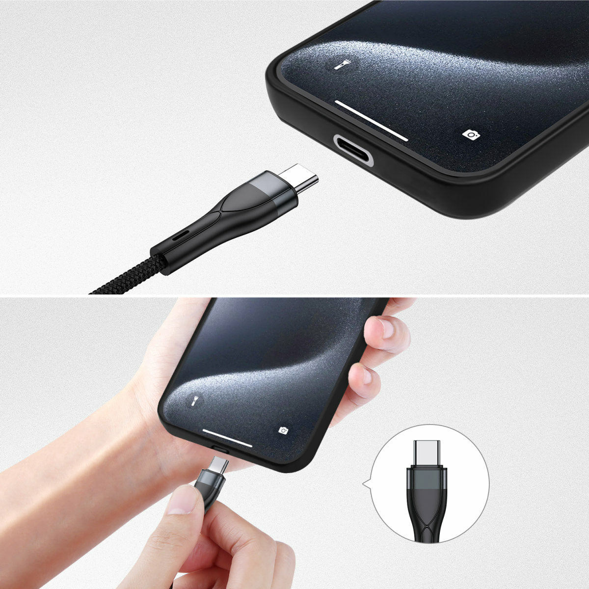 4smarts Multi-Kabel – 4-in-2 USB-A/USB-C auf USB-C/Micro-USB/Lightning 1,2 m, PD 15 W, geflochten